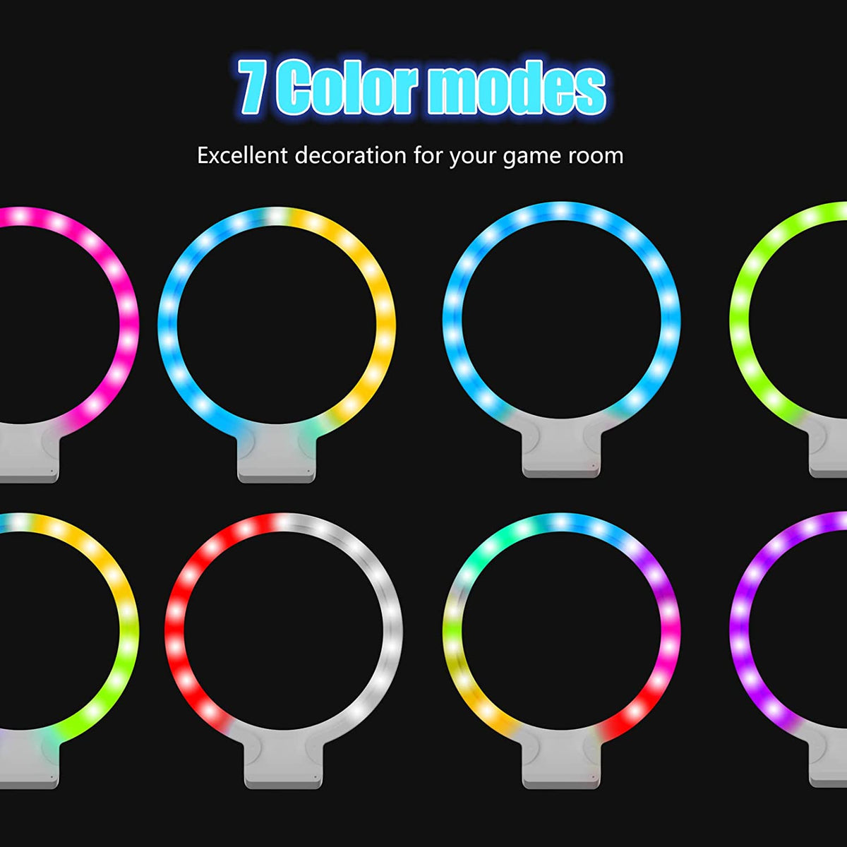 Light Color Dis RGB PS5 LED Light Stand, RGB Light Compatible with PS5 Digital and Dis ...