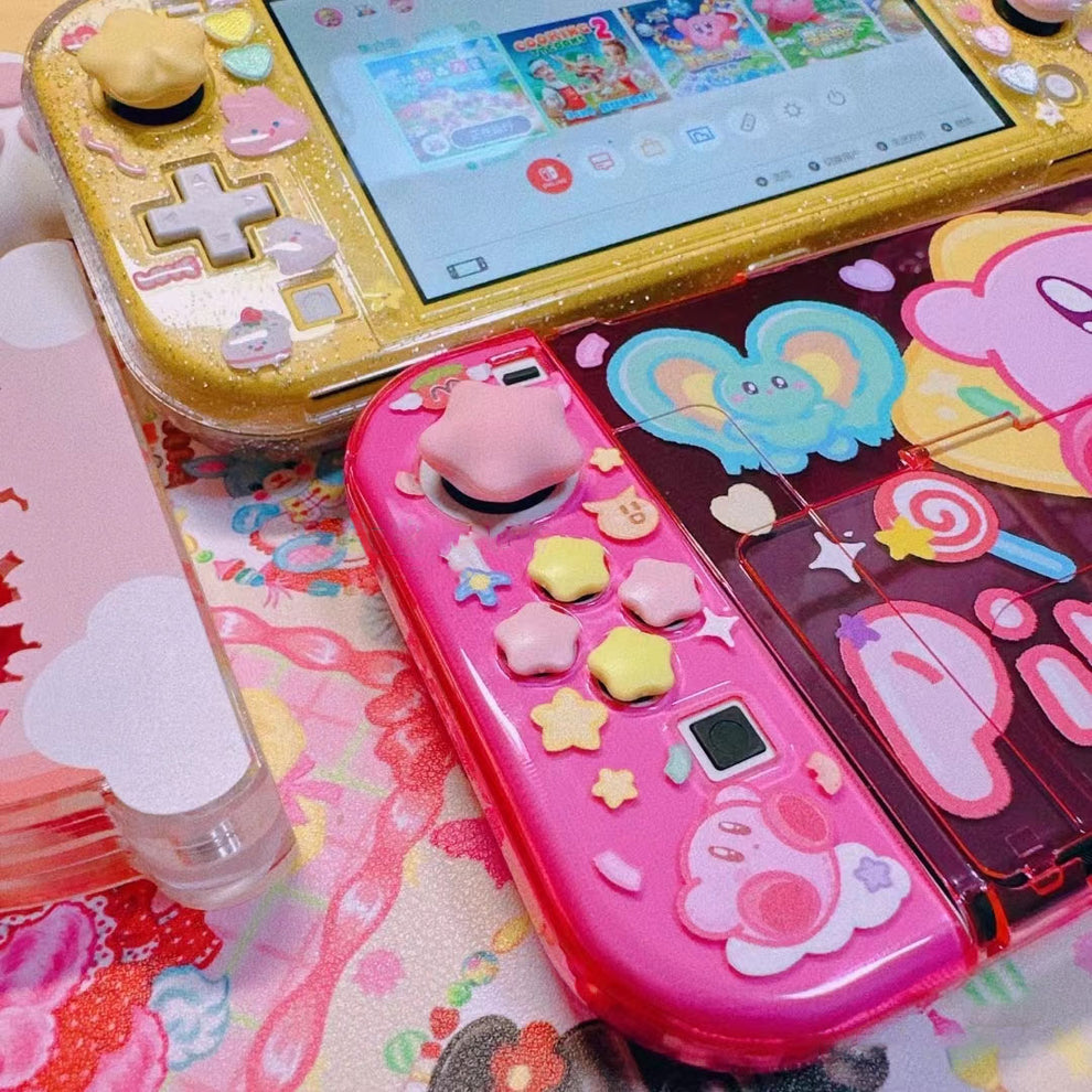 Kirby Thumb Grips for Nintendo Switch and Button Caps HEATFUN