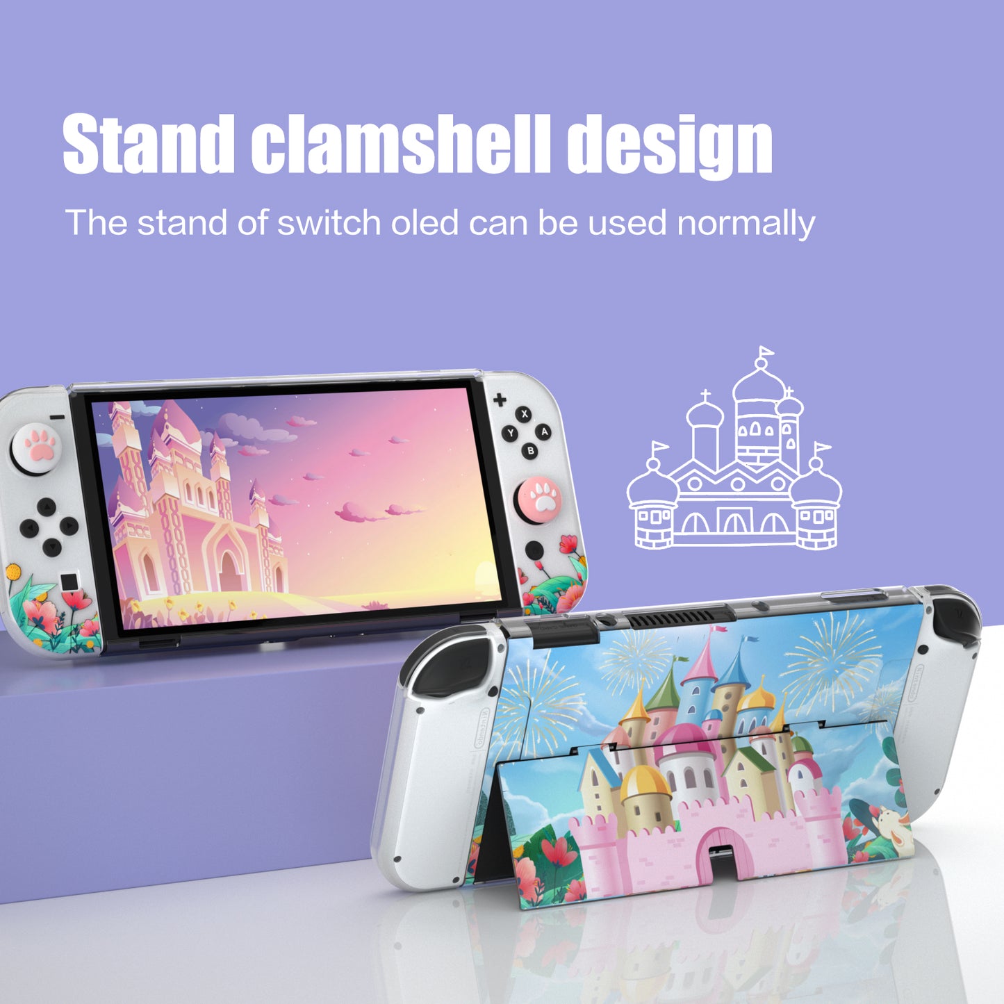 nintendo switch oled case with stand