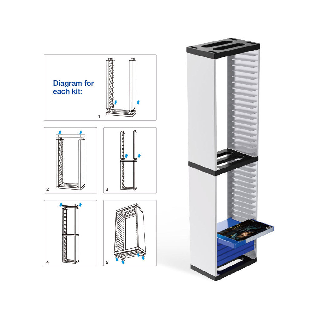 video game storage tower